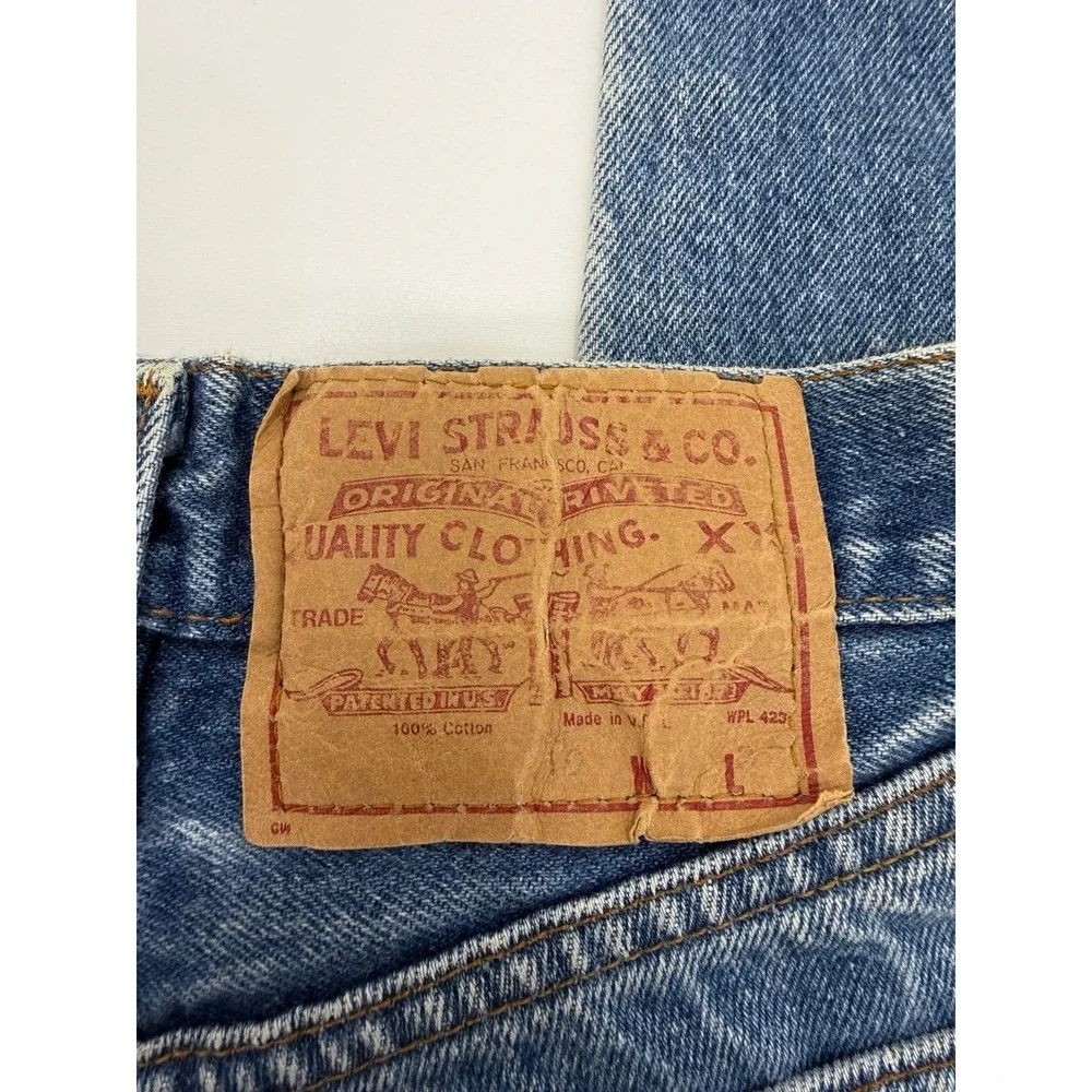 Vintage Levi's 501-0119 Jeans Made In USA 1993 Button Fly Light Wash 100% Cotton